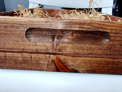 Ящик деревяний декор, піднос для кави, підставка