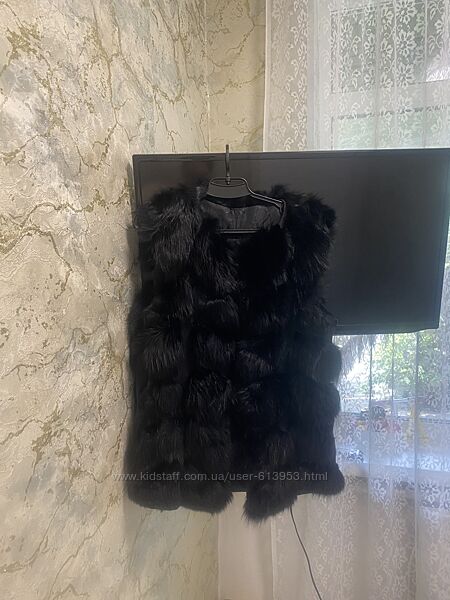 Жилет з хутра песця , жилет з натурального хутра