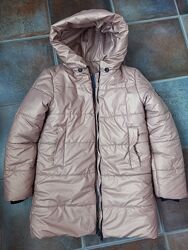 Зимове пальто бежеве р146