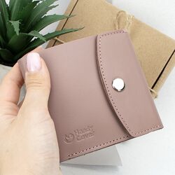 Гаманець жіночий шкіряний маленький на кнопці Handycover кольори