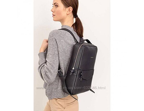 Шкіряний міський жіночий рюкзак на блискавці Blancnote 