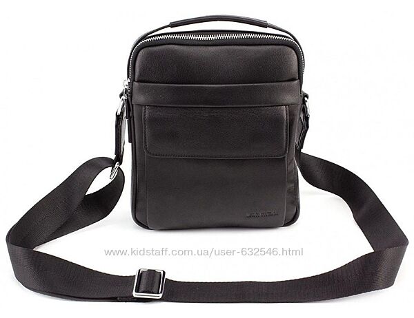 Чорна брендова сумка-барсетка Marco Coverna 