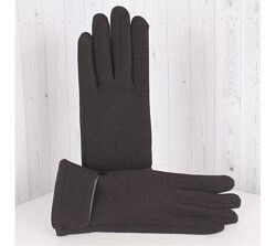 Теплі, м&acuteякі текстильні рукавички жіночі