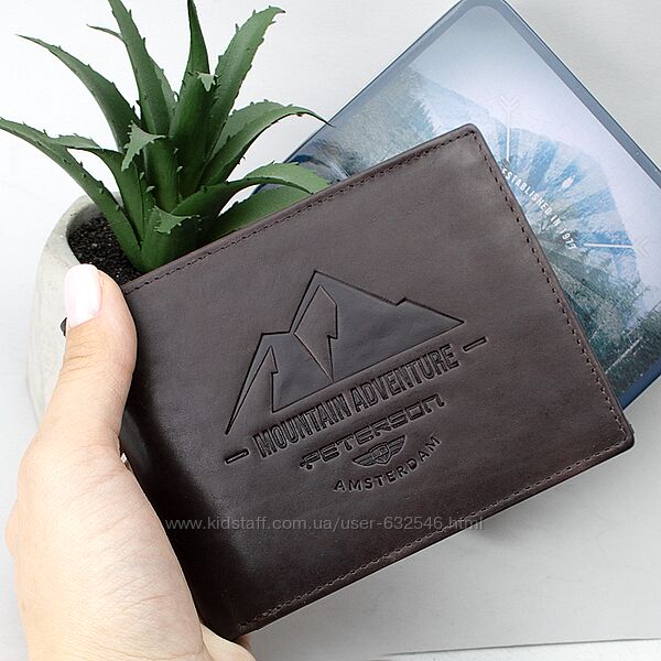 Портмоне чоловіче шкіряне Peterson в подарунковій коробці