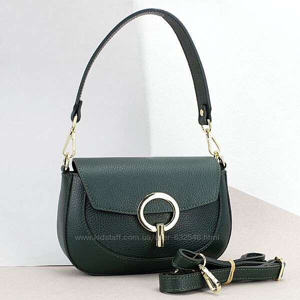 Сумка жіноча шкіряна маленька Virginia Conti овальна