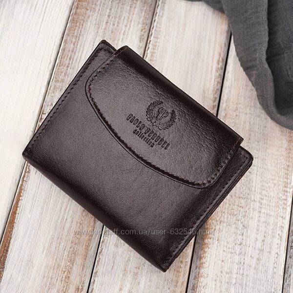 Жіночий вінтажний шкіряний невеликий гаманець Paolo Peruzzi