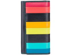 Чорний жіночий гаманець Visconti c RFID кольоровий