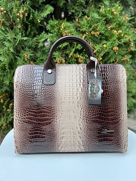 Сумка портфель шкіряний шикарні кольори Desisan 