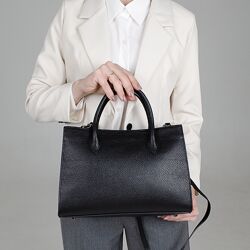 Сумка жіноча шкіряна офісна Virginia Conti з 2 ручками