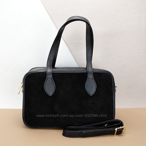 Сумка жіноча замшева Virginia Conti зі шкіряними ручками