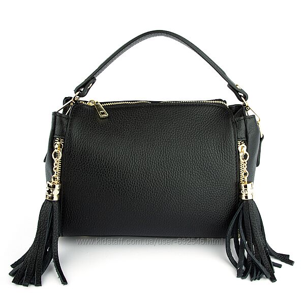 Сумка жіноча шкіряна Virginia Conti з китицями
