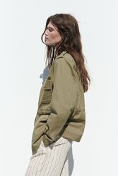 Трендова джинсова сорочка куртка zara