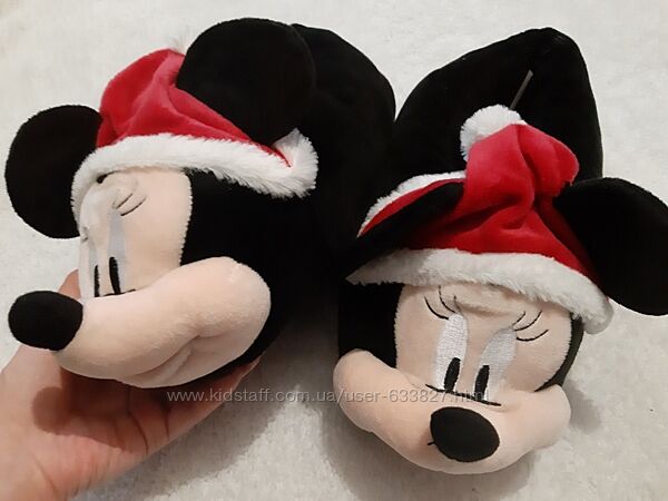 Новогодние тапки Minnie Mouse