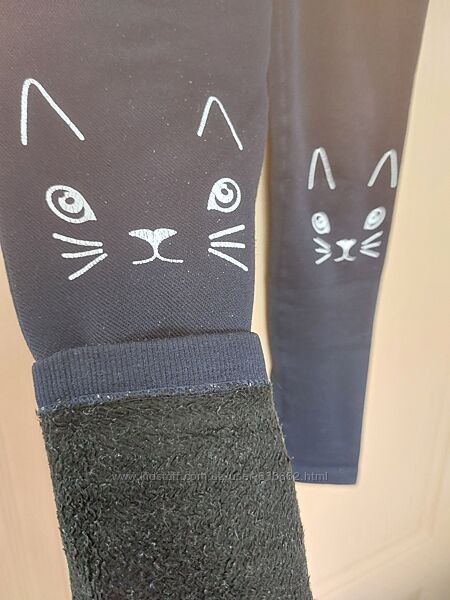 Лосины теплые с котиками