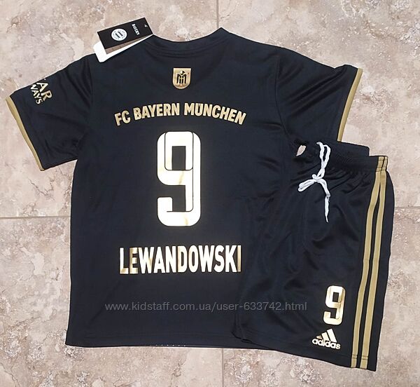Футбольная форма Bayern Munchen Lewandowski 2022/ Lewandowski форма черная 