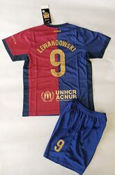 Футбольная форма детская Barcelona Lewandowski 2022 сине-гранат 