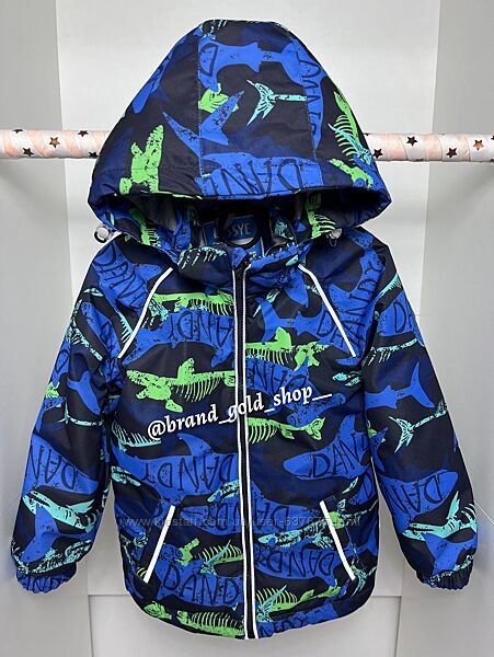 Демісезонна термо куртка для хлопчика Lassye 92-116 акули