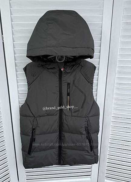 Демісезонна підліткова жилетка безрукавка для хлопчиків 146,158