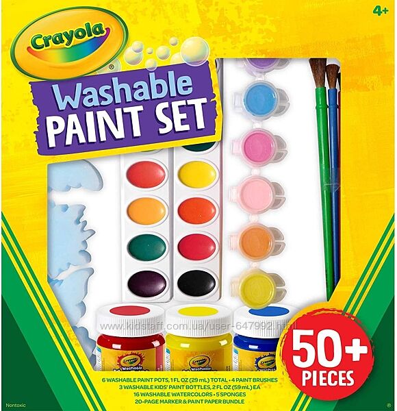 Crayola Набор для творчества с смываемыми красками 54-1076 Washable Paint 