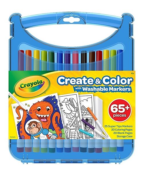 crayola набор для творчества в чемодане кейсе разные 5 видов для путешестви