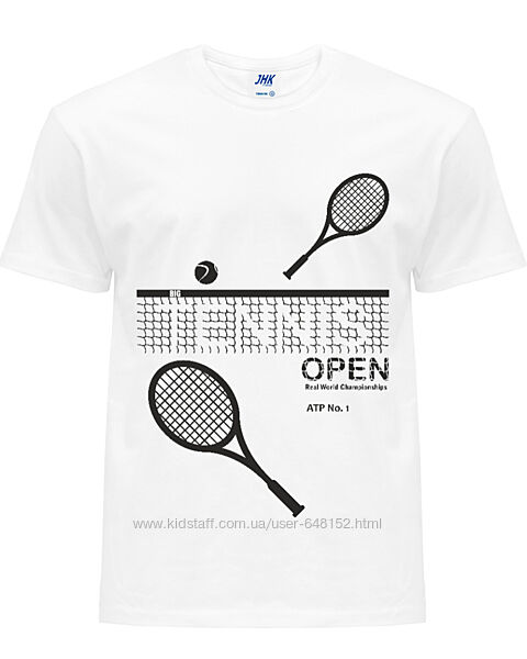 Футболка Великий Теніс чол жін для тенісистів тенісні ракетки та м&acuteячик