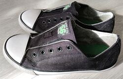 Кеды джинсовые на скрытой резинке и лупичке