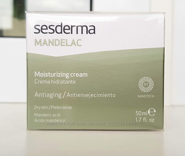 Увлажняющий крем с миндальной кислотой SesDerma Mandelac Moisturizing Cream