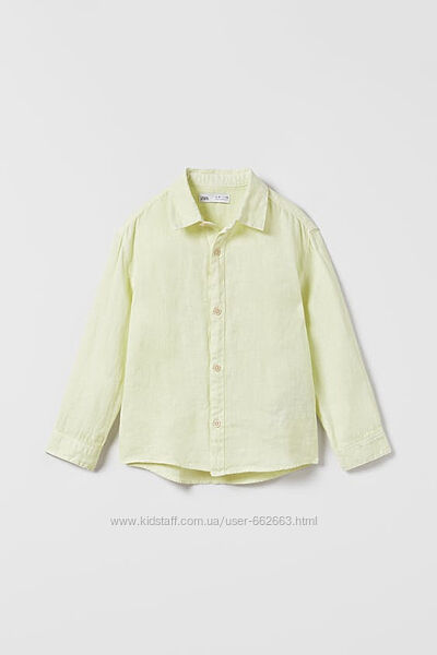 Рубашка Zara 10 років льон