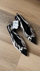Туфлі слінгбеки Zara розмір 37