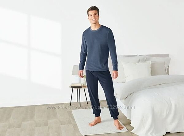 Махрова піжама костюм для дому Livergy M 48-50, L 52-54 синій