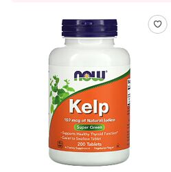 Kelp йод NOW Foods, бурі водорості, 150 мкг, 200 таблеток