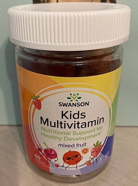 Swanson, Kids Multivitamin дитячі мультивітаміни жувальні