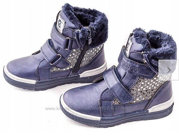 зимние ботинки для девочки clibee румыния
