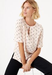 Блуза, блузка ніжний пудровий колір вільний крій Marks&Spencer, p. 14
