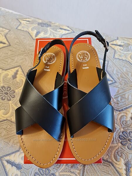 Босоніжки шкіра White Sun 39 р.