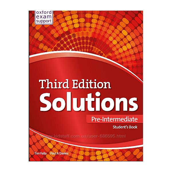 Solutions Third Edition Pre-Intermediate Student&acutes Book Workbook and keys