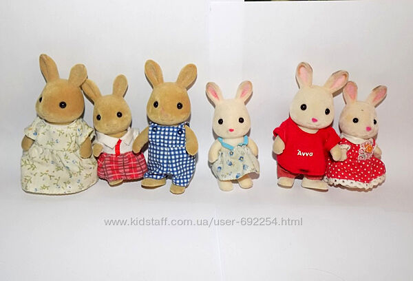 Набор семья шоколадных кроликов c мебелью Epoch sylvanin Families
