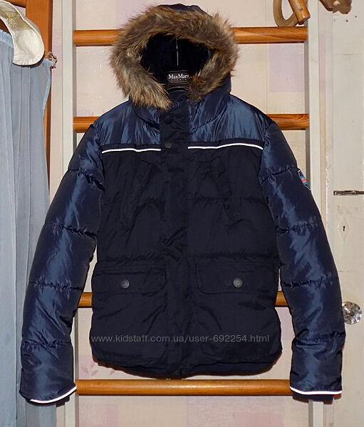 Пуховик, куртка зимняя очень теплая, okaidi -франция р.164см на 14 лет