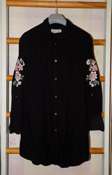 Блуза, рубашка с вышивкой H&M р.152 на 11-12лет