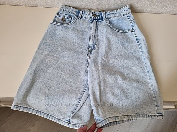 Подовжені джинсові шорти на дівчинку 152-164 Reserved