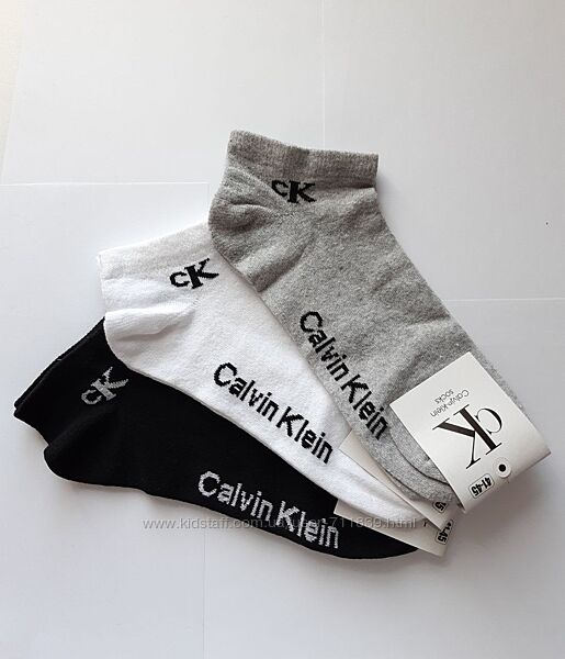 6 пар Шкарпетки чоловічі Calvin Klein демісезонні. літні 41-45р. Короткі. 
