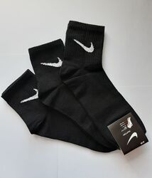 6 пар Шкарпетки чоловічі Nike. 41-45р. Чорні. Середньої висоти, теніс