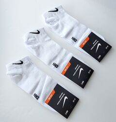 Шкарпетки чоловічі літні в сітку Nike.  41-45р. Білі. Короткі. 