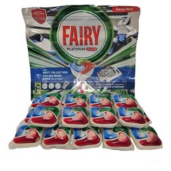 Fairy Platinum PLUS капсулы  для посудомоечных машины. 50шт. без упаковки
