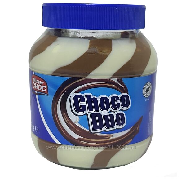 Паста шоколадно-молочная Choco Duo 750g