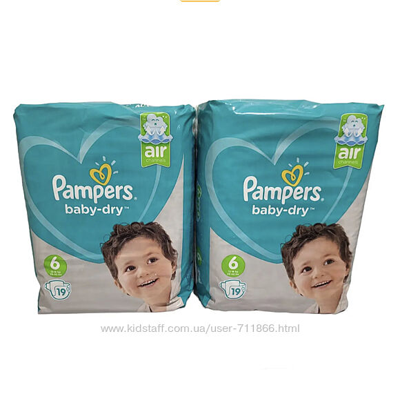 Подгузники Pampers active baby-dry 6,38шт.