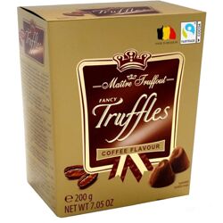 Шоколадные конфеты трюфель Maitre Truffout с ароматом кофе 200g