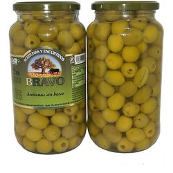 Оливки зеленые без косточки Bravo 1000g