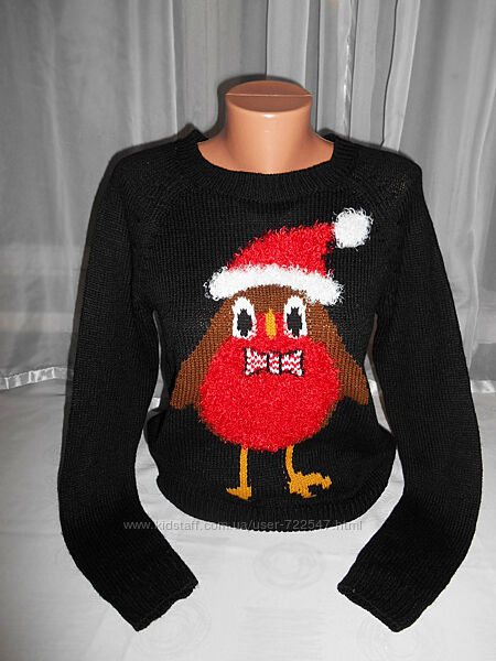 Новогодний зимний свитер светр джемпер новорічний