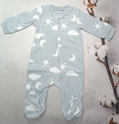 Розм. нб, 0-3м,3-6м,6-9м флісові чоловічки, carters, флис, слип, піжама